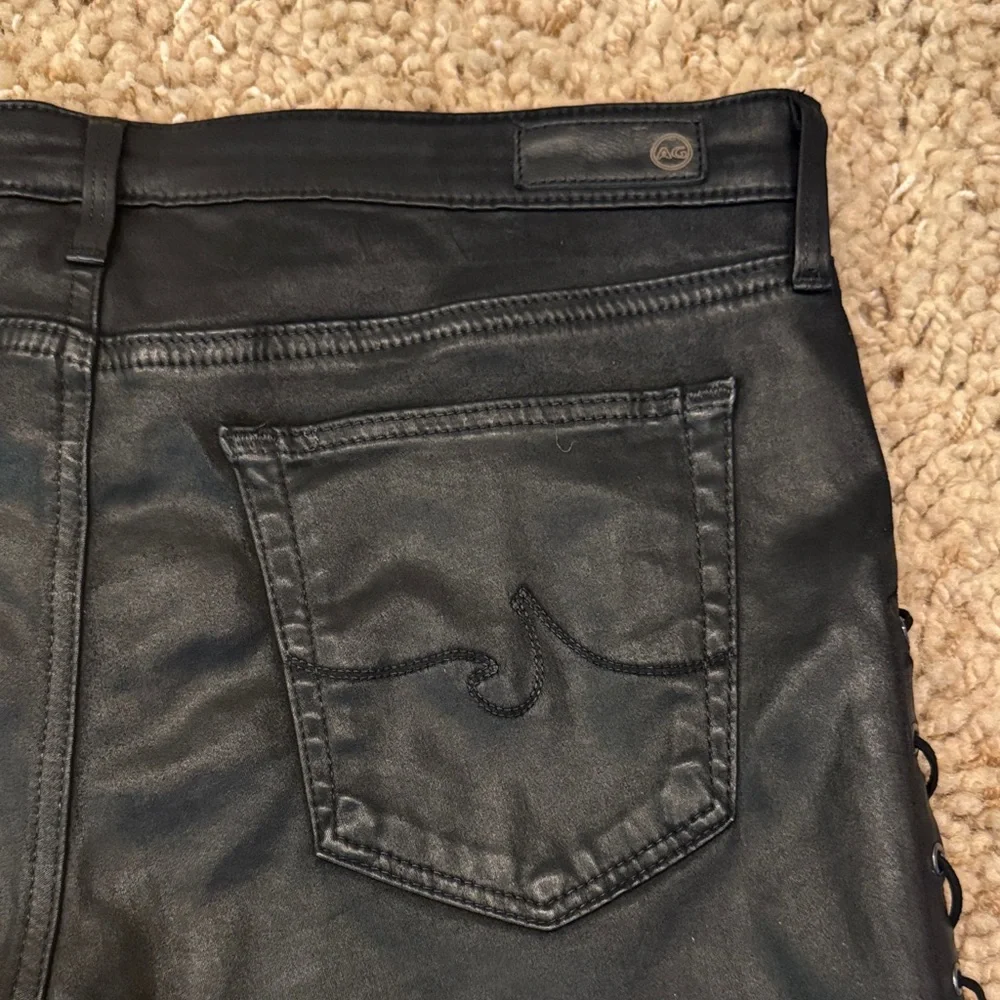 NWOT Adriano Goldschmied Legging Super Skinny Ankle Jeans Lace-Up Sides size 30 - Picture 8 of 16